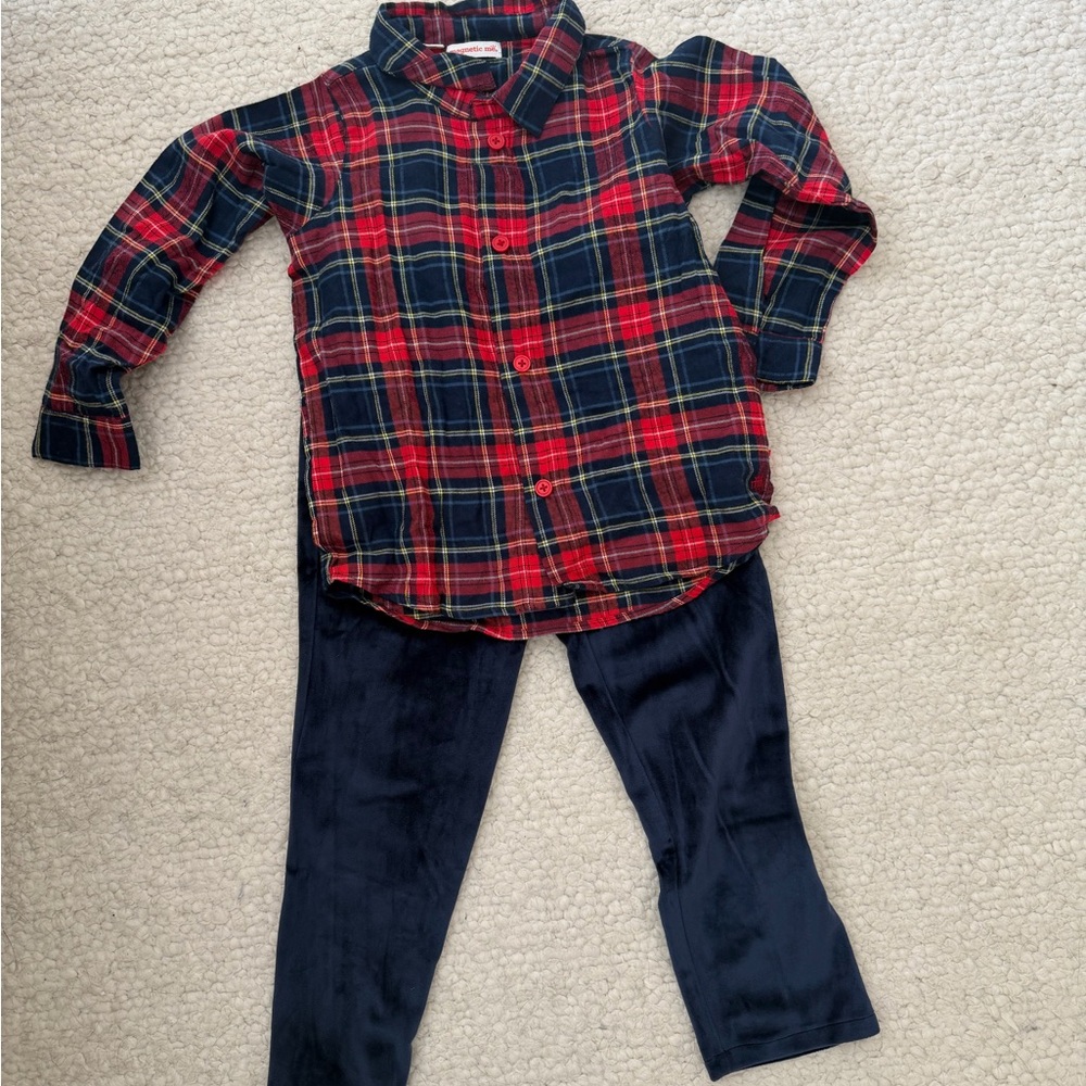 Magnetic me holiday plaid set